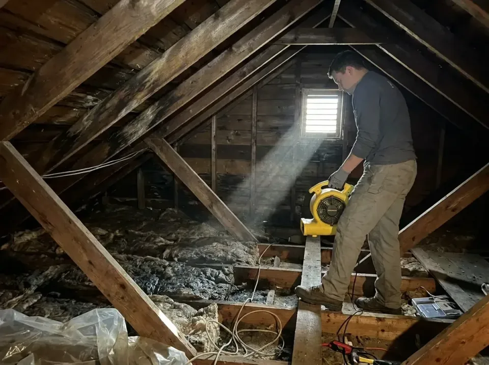 attic-water-damage-drying-proc-007 — frequently asked questions, Emergency Water Extraction & 24/7 Flood Response in Powell,…